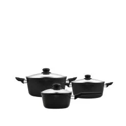 Aldente Slip-let Grydesæt 6 Dele Med Låg