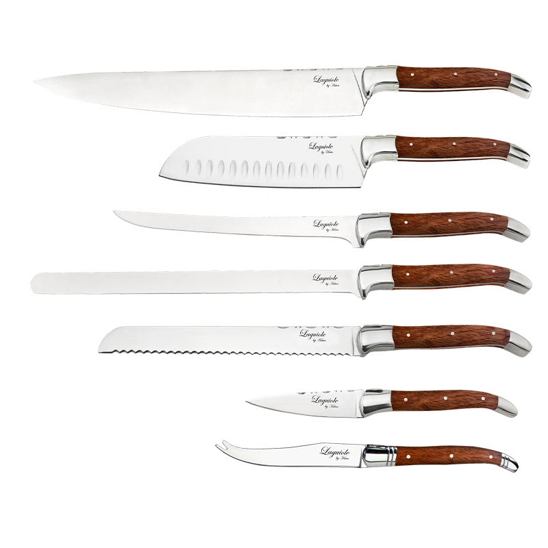 Laguiole By HÂWS Laguiole By Hâws Knivsæt Chef Rosewood 7 Stk.