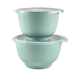 Rosti Margrethe Røreskåle 2+3 Liter Med Låg Pebble Grøn