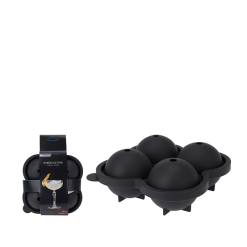 KOOPMAN Isterningform Til 4 Kugler Grå 16 X 15 Cm